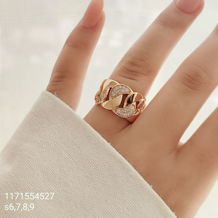 انگشتر زنانه ژوپینگ رنگ ثابت ضد حساسبت شیک و زیبا کد 246 جدید