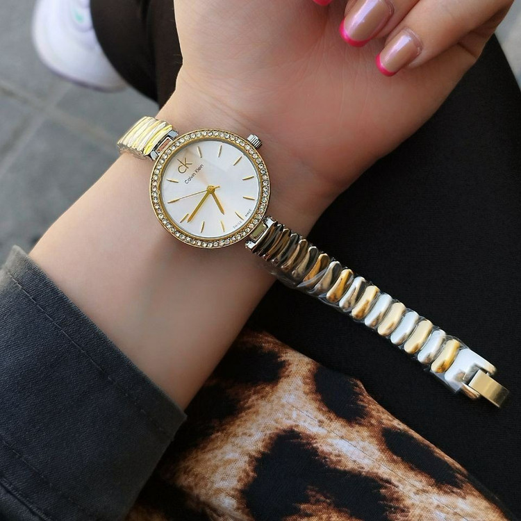 ساعت مچی زنانه و دخترانه استیل رنگ ثابت کیفیت عالی کد 495جدید
