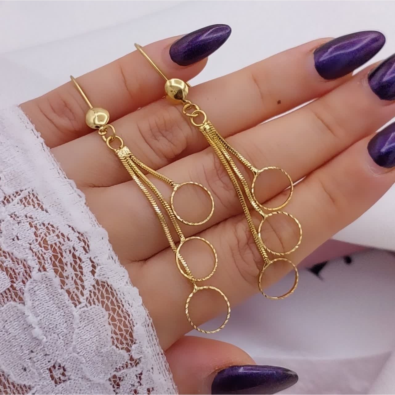 گوشواره آویز با طرح جدید