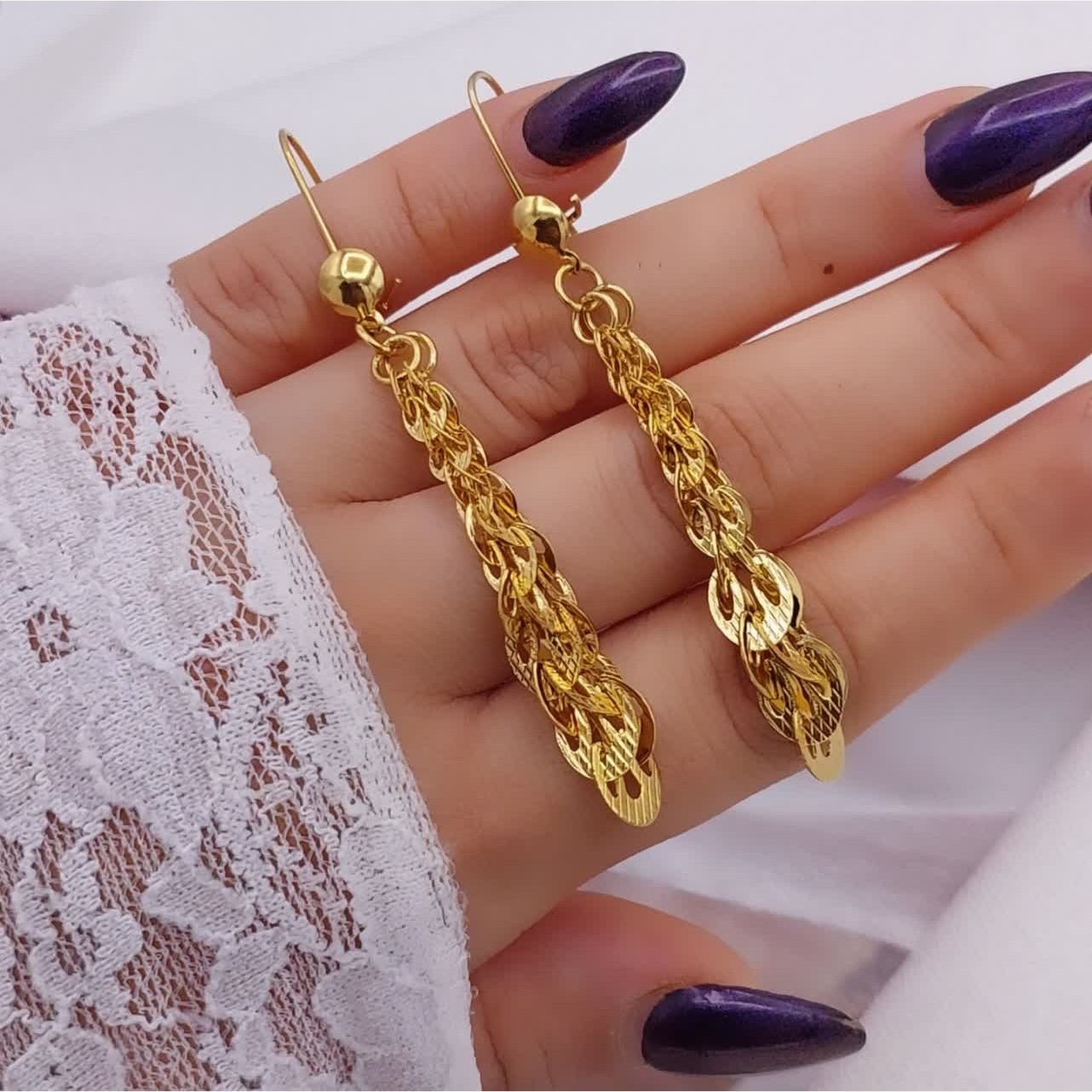 گوشواره آویز طرح جدید