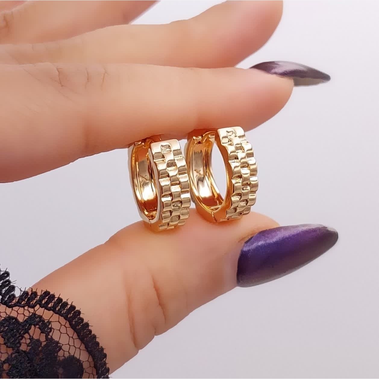 گوشواره طرح رولکس ژوپینگ اصل