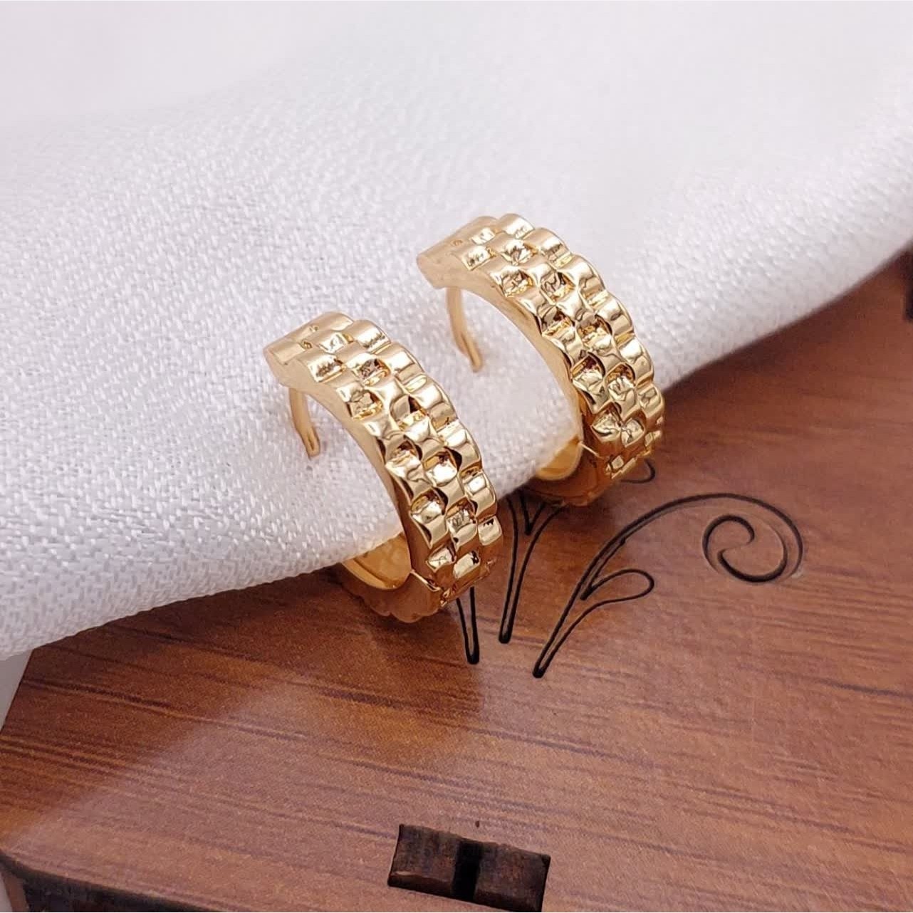 گوشواره طرح رولکس ژوپینگ اصل