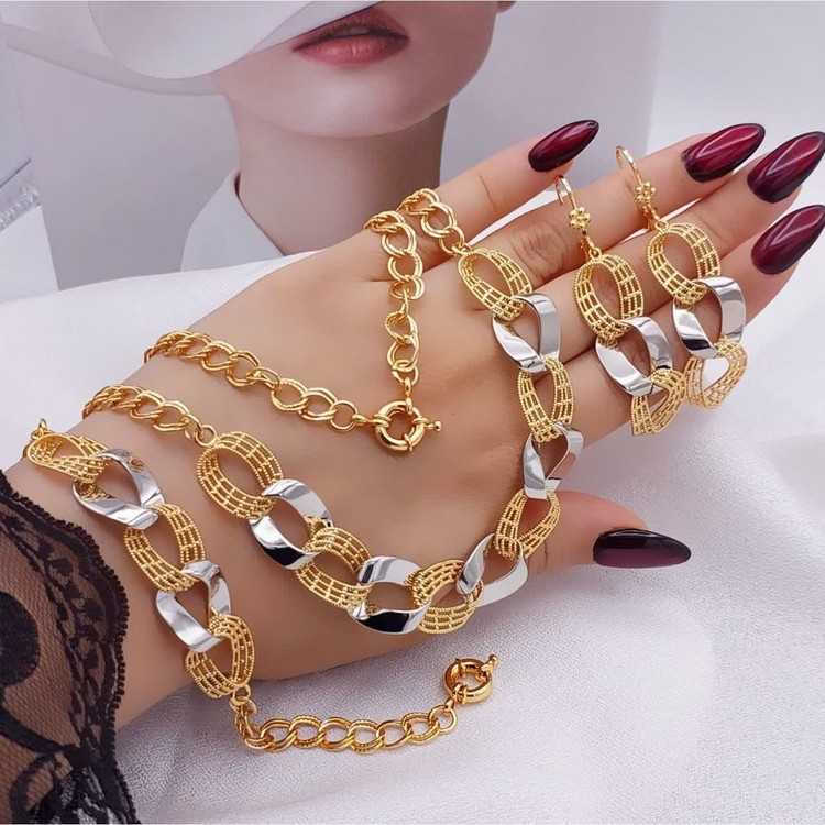 سرویس طرح طلا با جواهر ریتون جدید