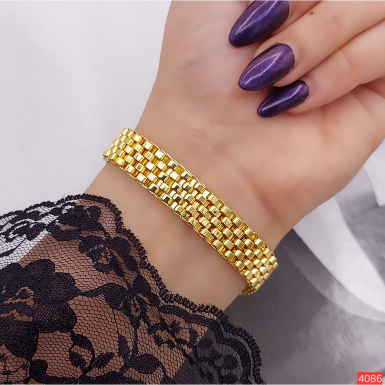 دستبند طرح جدید طلایی وجنس CityGold