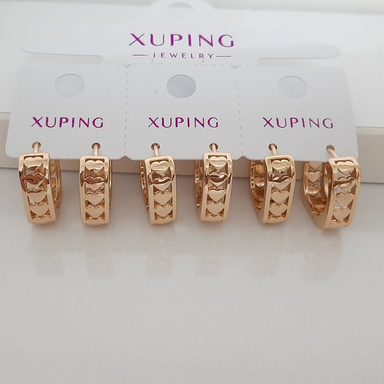 گوشواره ژوپینگ کاملا رنگ ثابت با آبکاری طلا و مناسب استفاده مدام ورق بزنید لطفا