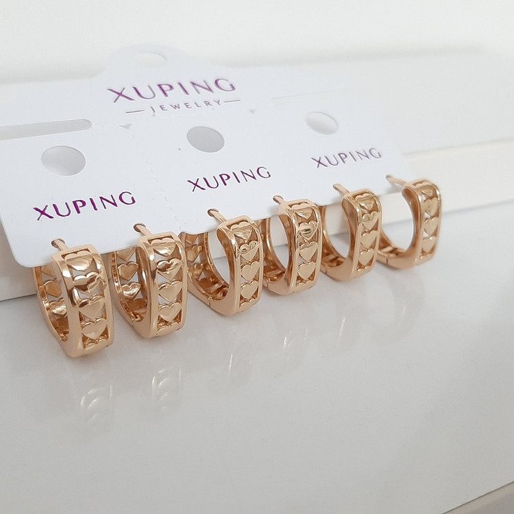 گوشواره ژوپینگ کاملا رنگ ثابت با آبکاری طلا و مناسب استفاده مدام ورق بزنید لطفا