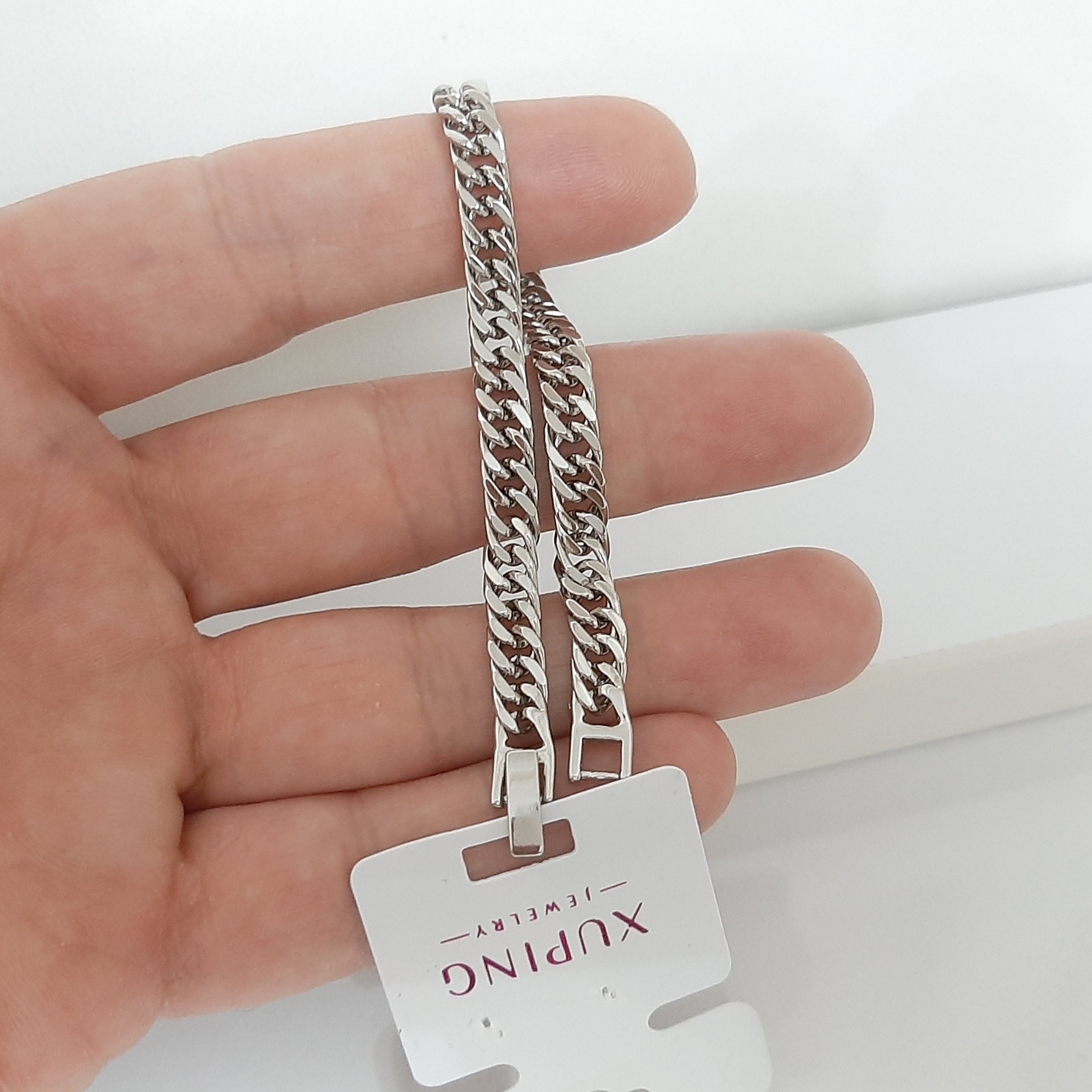 دستبند ژوپینگ حک خورده کاملا رنگ ثابت و استفاده مدام ورق بزنید لطفا