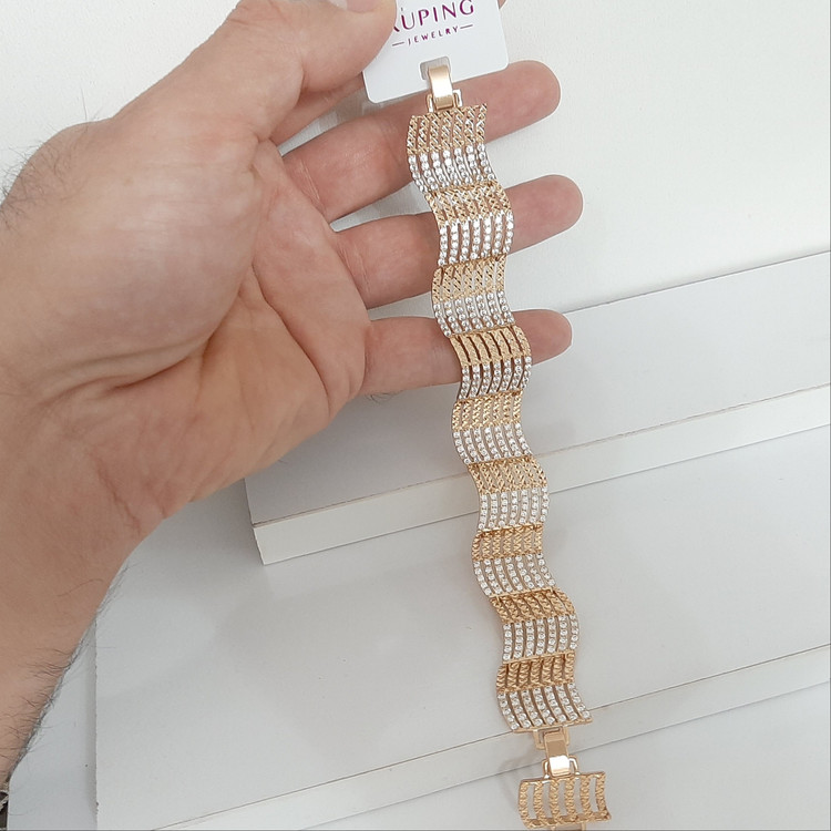 دستبند ژوپینگ لاکچری کاملا رنگ ثابت با طلا مونمیزنه و مناسب استفاده مدام ورق بزنید و توضیحات رو بخونید لطفا