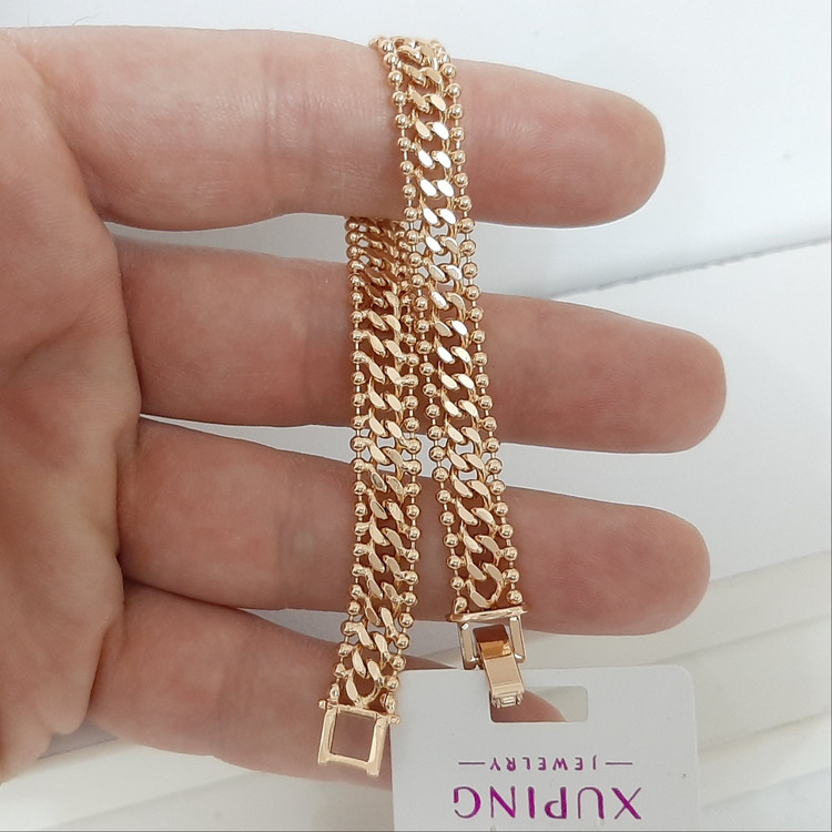 دستبند ژوپینگ رنگ ثابت کارتیر با آبکاری طلا و استفاده مدام ورق بزنید لطفا