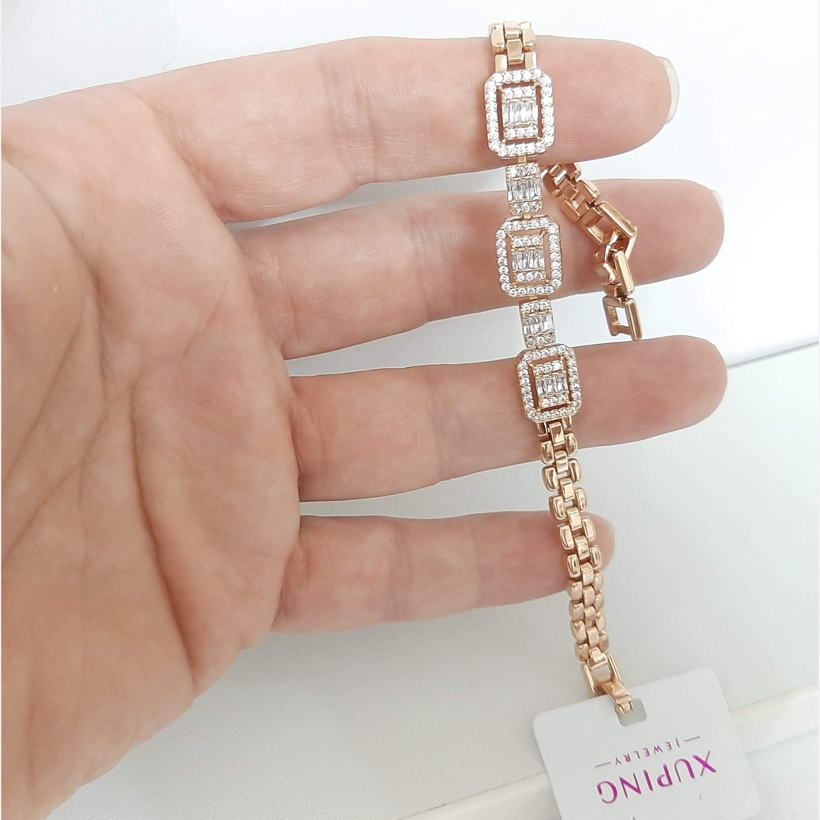 دستبند ژوپینگ کاملا رنگ ثابت دو قفله قابل تنظیم ورق بزنید لطفا