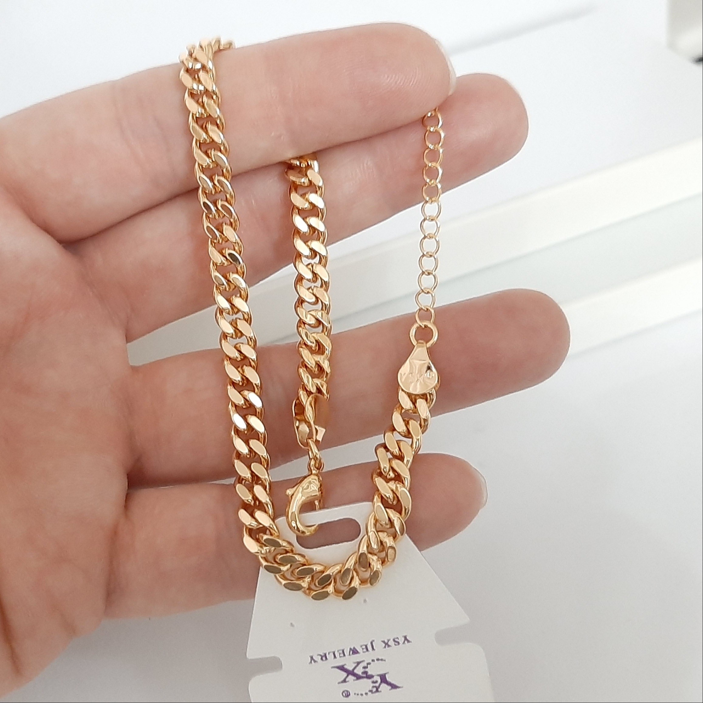 پابند کارتیر رنگ ثابت برند YSX فوق العاده شیک با آبکاری طلا و مناسب استفاده مدام ورق بزنید لطفا