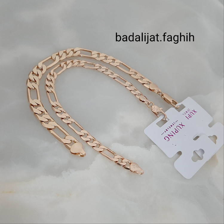 دستبند ژوپینگ فیگارو در دو پهنا حک خورده با آبکاری طلا و کاملا رنگ ثابت ورق بزنید و توضیحات رو بخونید لطفا