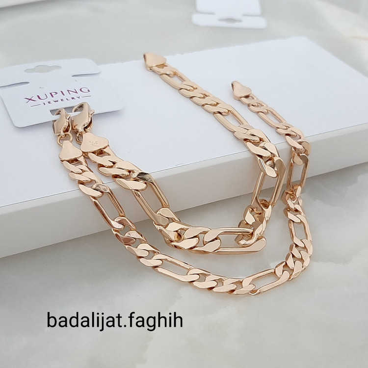دستبند ژوپینگ فیگارو در دو پهنا حک خورده با آبکاری طلا و کاملا رنگ ثابت ورق بزنید و توضیحات رو بخونید لطفا
