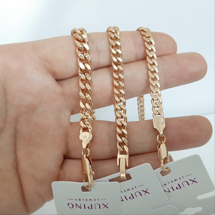 دستبند ژوپینگ کارتیر کاملا رنگ ثابت در 3 طرح حک خورده با آبکاری طلا ورق بزنید