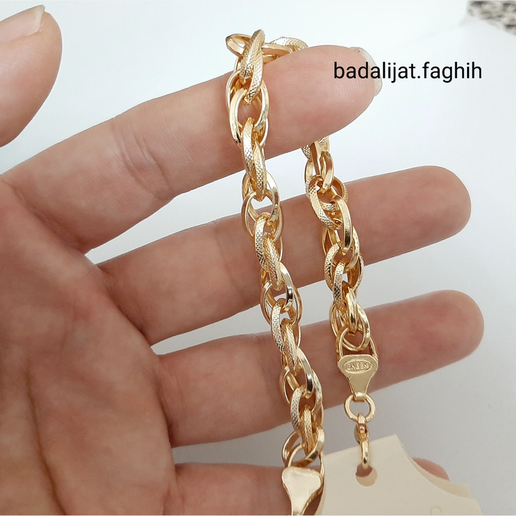 دستبند رنگ ثابت با آبکاری طلا فوق العاده شیک ورق بزنید و توضیحات رو بخونید