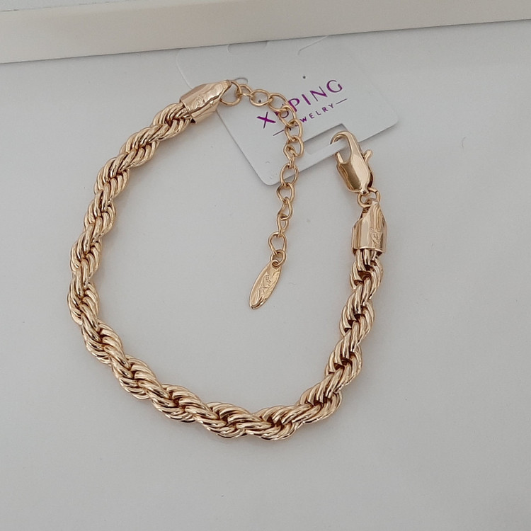 دستبند طنابی ژوپینگ کاملا رنگ ثابت حک خورده و آبکاری طلا شده ورق بزنید لطفا