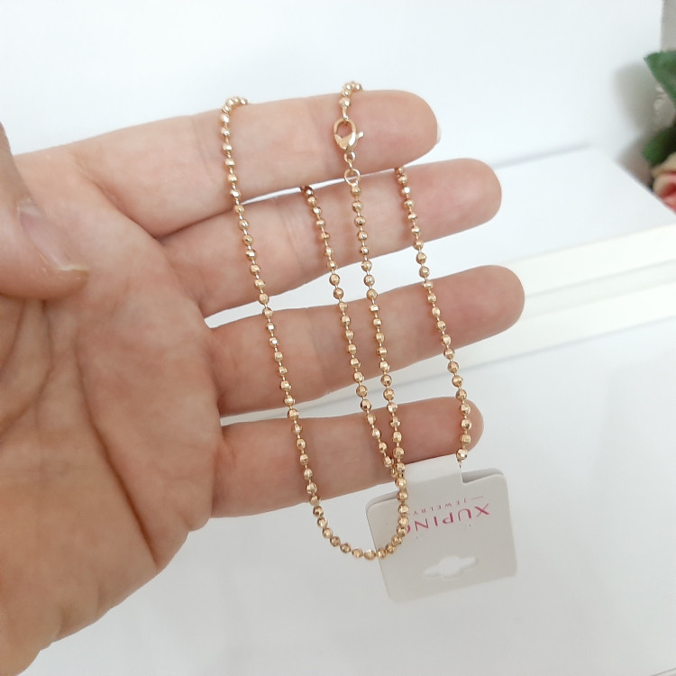 زنجیر ژوپینگ کاملا رنگ ثابت با آبکاری طلا و فوق العاده شیک ورق بزنید