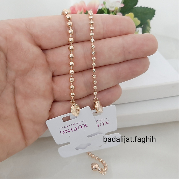پابند ژوپینگ کاملا رنگ ثابت حک خورده با آبکاری طلا و فوق العاده شیک ورق بزنید لطفا
