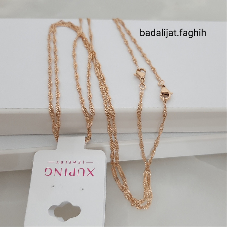 زنجیر ژوپینگ کاملا رنگ ثابت طرح دیسکو با آبکاری و مناسب استفاده مدام ورق بزنید لطفا