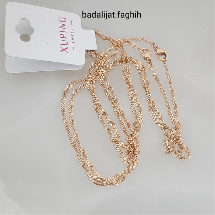 زنجیر ژوپینگ کاملا رنگ ثابت طرح دیسکو با آبکاری و مناسب استفاده مدام ورق بزنید لطفا