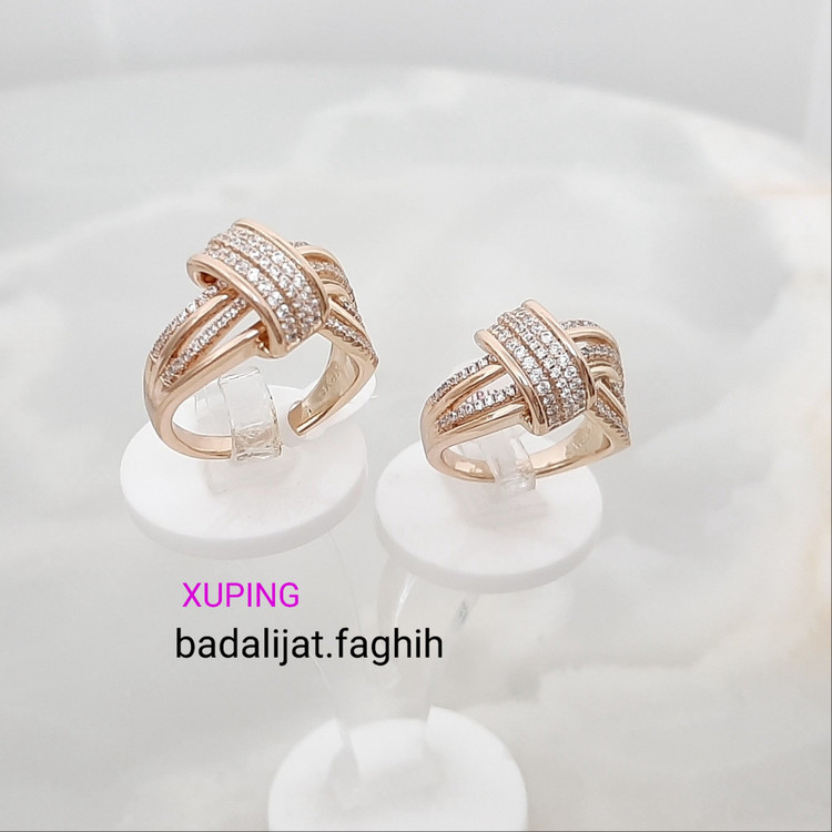 انگشتر ژوپینگ رنگ ثابت با طلا مونمیزنه و مناسب استفاده مدام ورق بزنید لطفا