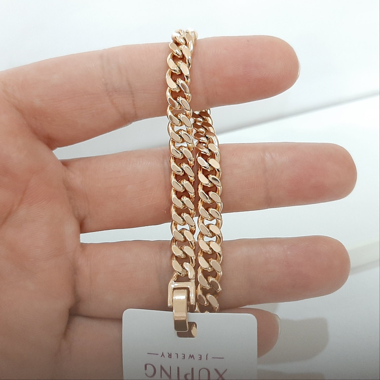 دستبند ژوپینگ جدید کاملا رنگ ثابت با آبکاری طلا و مناسب استفاده مدام ورق بزنید لطفا