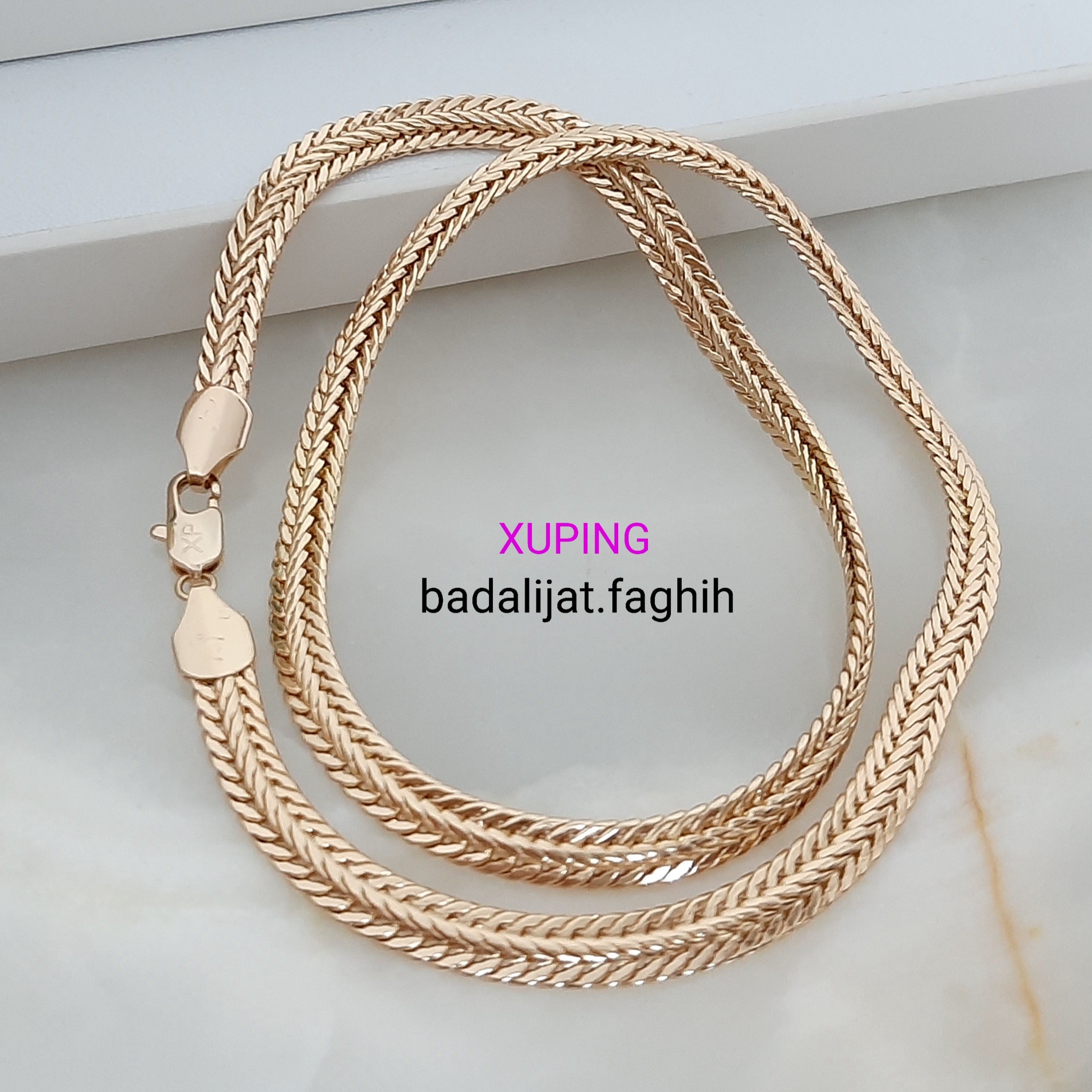 گردنبند ژوپینگ کارتیر کاملا رنگ ثابت با آبکاری طلا ورق بزنید و توضیحات بخونید لطفا