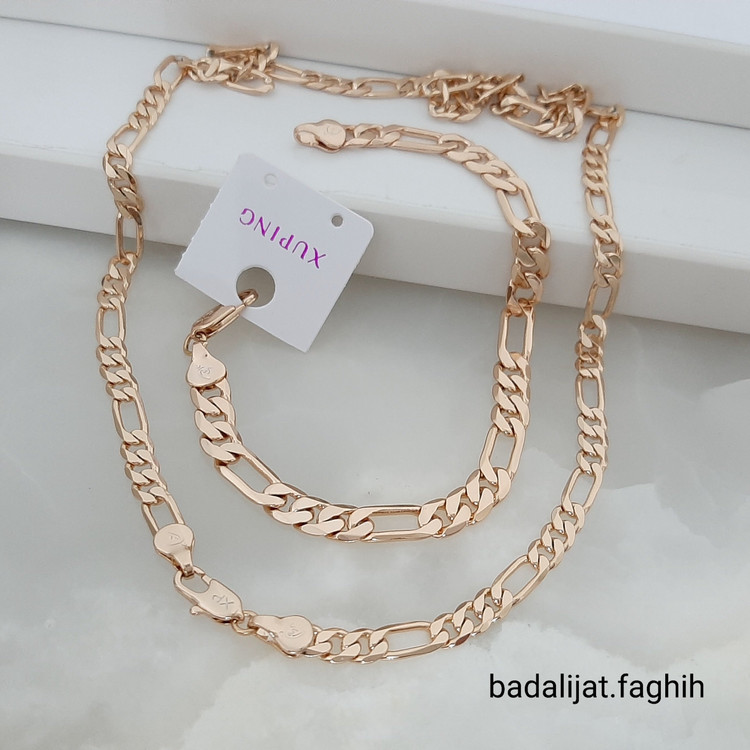 سرویس کارتیر ژوپینگ طرح فیگارو فوق العاده شیک و کاملا رنگ ثابت با آبکاری طلا