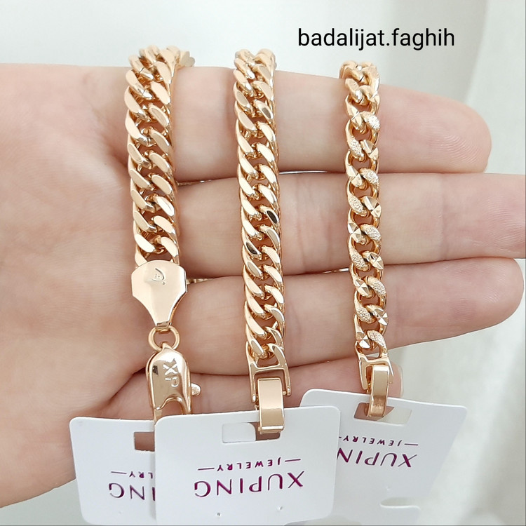 دستبند ژوپینگ کارتیر 3 مدل فوق العاده شیکو مجلسی با آبکاری طلا و کاملا رنگ ثابت