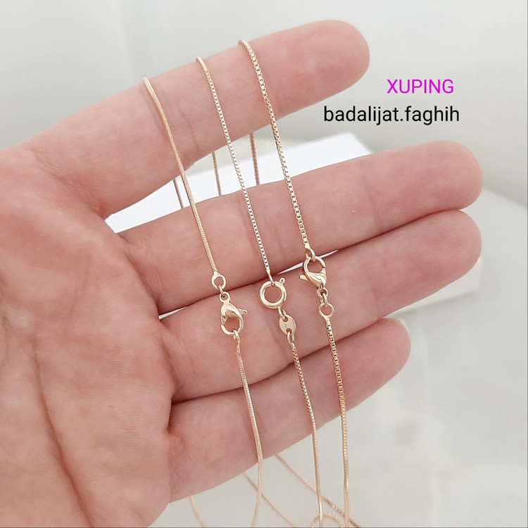 زنجیر ژوپینگ ظریف در 3 مدل فوق العاده شیک و پرطرفدار و کاملا رنگ ثابت و آبکاری شده با طلا