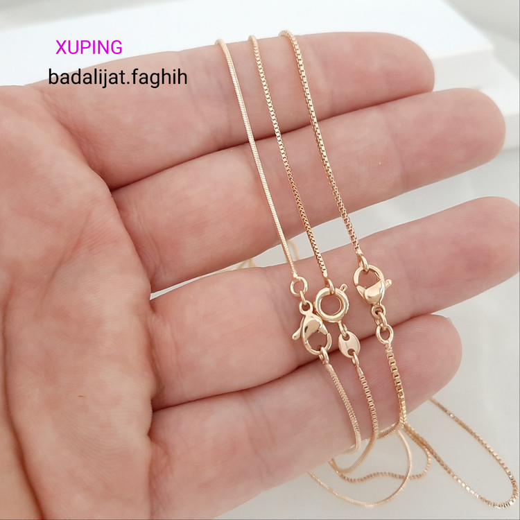 زنجیر ژوپینگ ظریف در 3 مدل فوق العاده شیک و پرطرفدار و کاملا رنگ ثابت و آبکاری شده با طلا