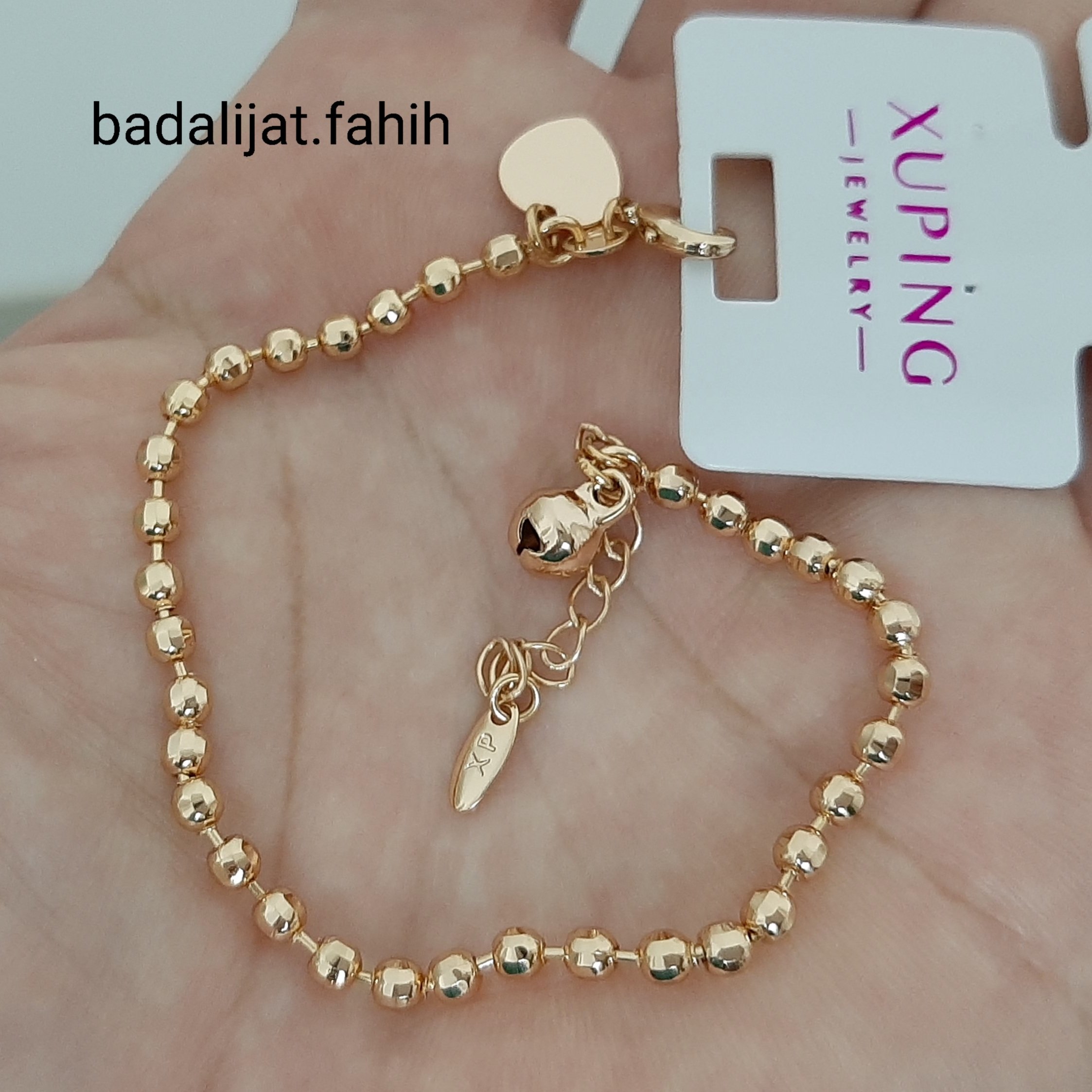 دستبند ژوپینگ کاملا رنگ ثابت و آبکاری طلا ورق بزنید