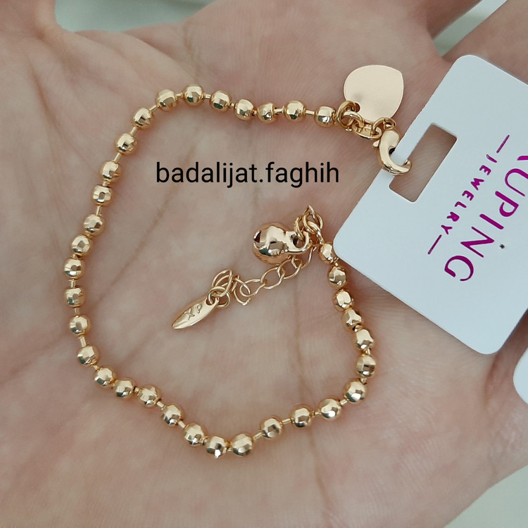 دستبند ژوپینگ کاملا رنگ ثابت و آبکاری طلا ورق بزنید