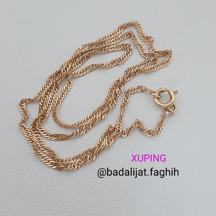 زنجیر ژوپینگ دیسکو کاملا رنگ ثابت با آبکاری طلا ورق بزنید لطفا