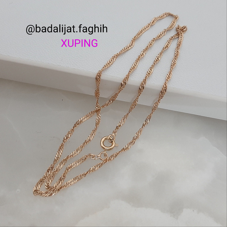 زنجیر ژوپینگ دیسکو کاملا رنگ ثابت با آبکاری طلا ورق بزنید لطفا