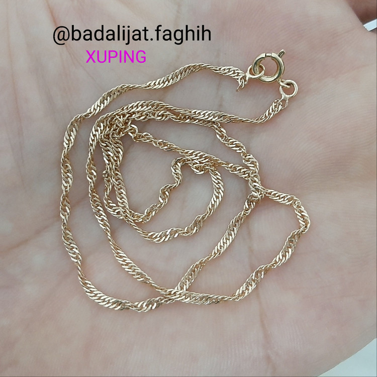 زنجیر ژوپینگ دیسکو کاملا رنگ ثابت با آبکاری طلا ورق بزنید لطفا