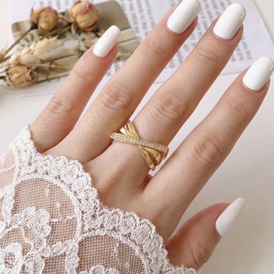 انگشتر زنانه و دخترانه کپی طرح طلا مارک ژوپینگ xuping باکیفیت بالاارسال رایگان