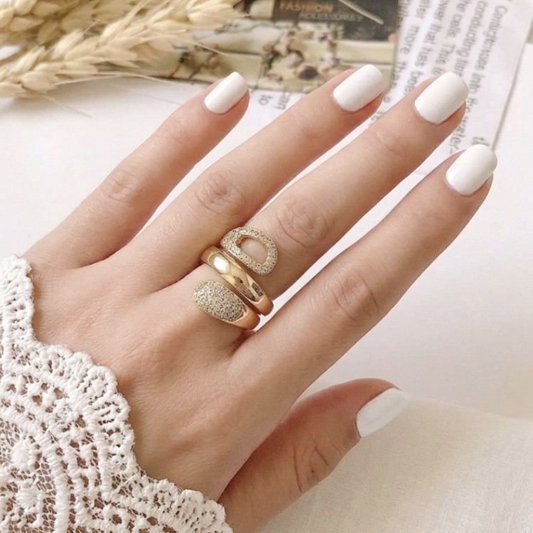 انگشتر زنانه و دخترانه کپی طرح طلا مارک ژوپینگ xuping ارسال رایگان