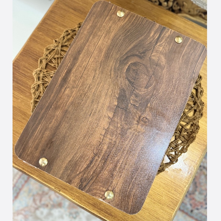 سینی سرو و پذیرایی طرح چوبی زیبای ضدآب روکش چوبی ارسال رایگان