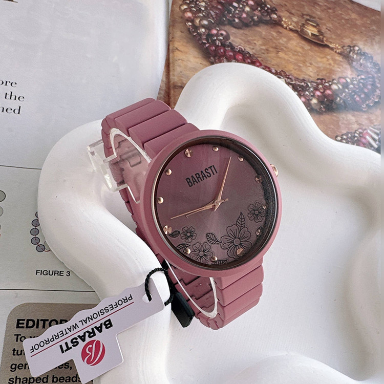 ساعت دخترانه و زنانه بند سرامیکی در رنگبندی مارک BARASTI خاص و شیک ارسال رایگان
