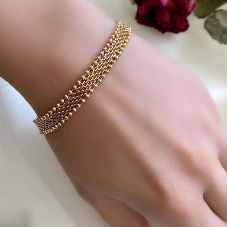 دستبند زنانه و دخترانه مارک ژوپینگ کپیه طلا ارسال رایگان