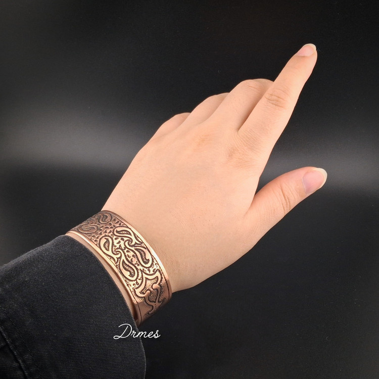 دستبند مسی مردانه و زنانه طرح شاهان
