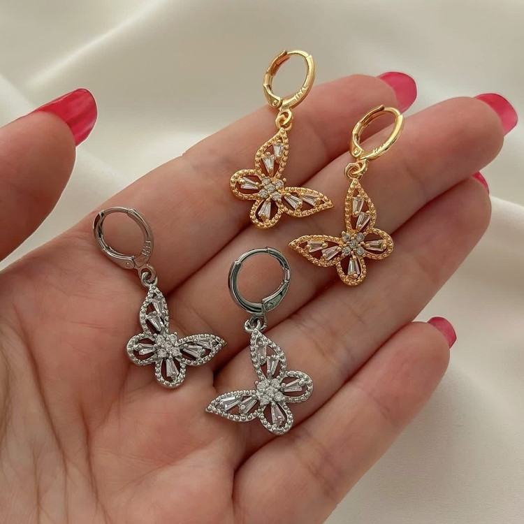 گوشواره پروانه کد 3286