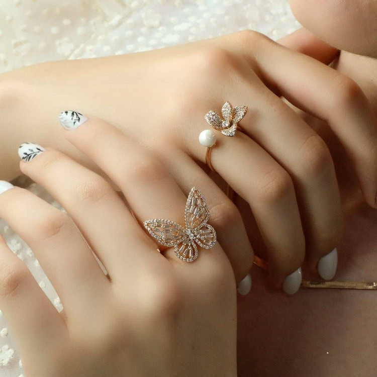 انگشتر پروانه ژوپینگ کد 3206