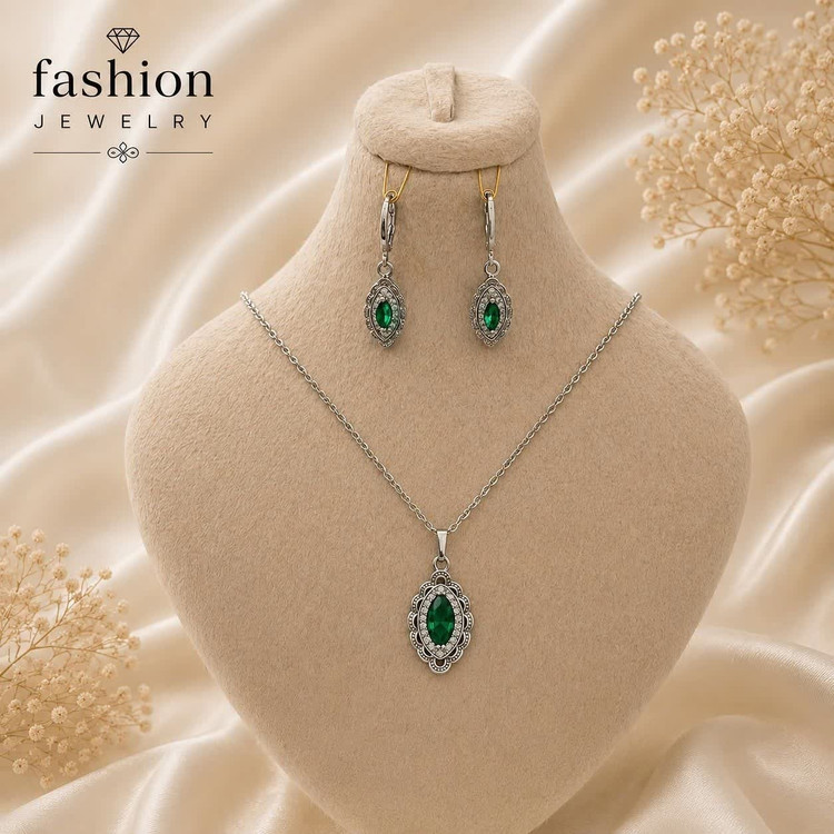 نیم ست شیک برند Fashion jelwery