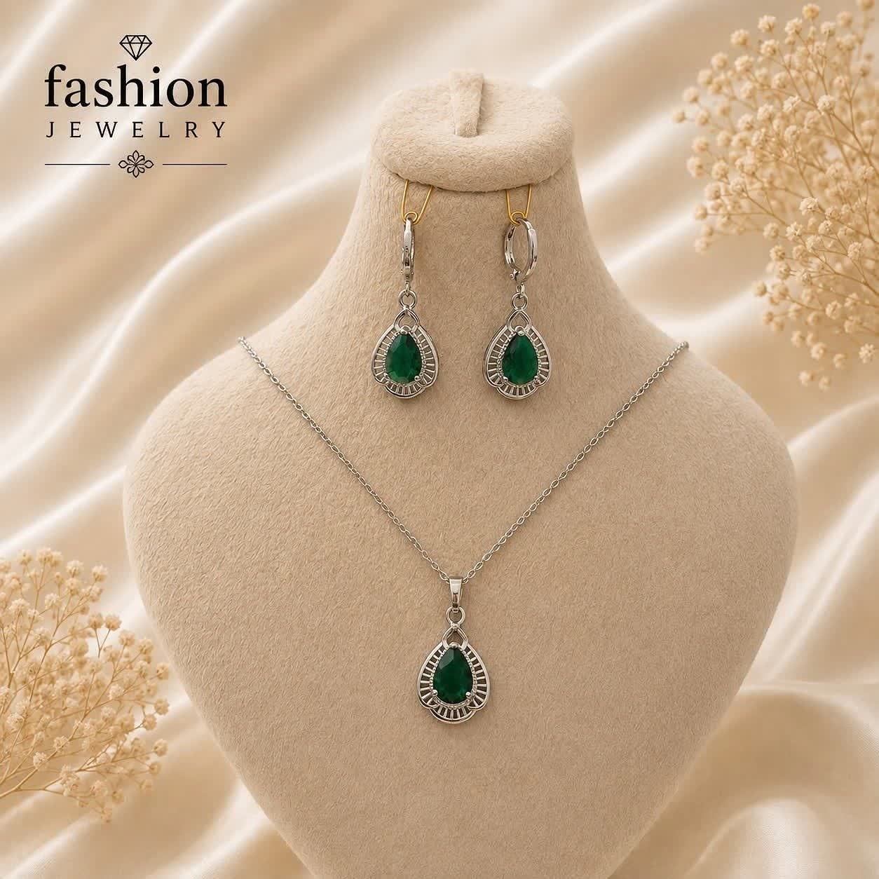نیم ست زیبا از برند Fashion jelwery