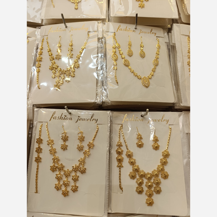 بدلیجات سرویس کامل برنجی آبکاری طلا و نقره