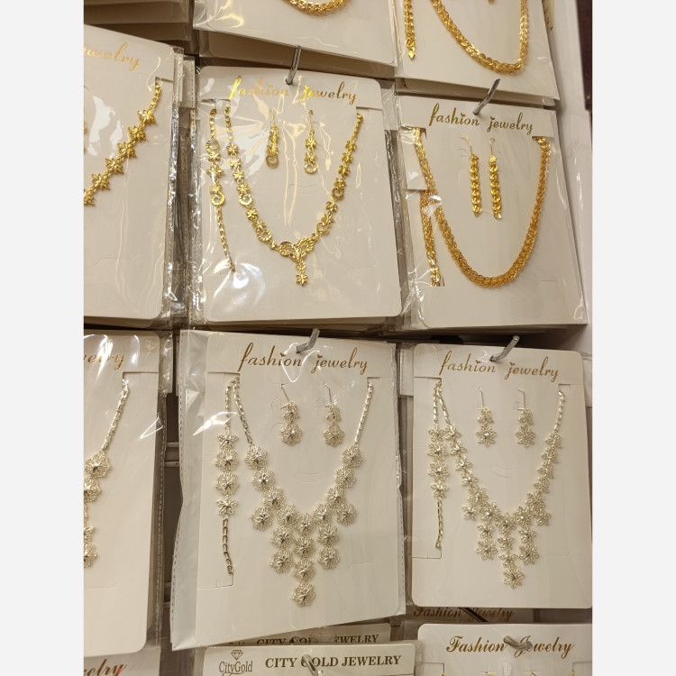 بدلیجات سرویس کامل برنجی آبکاری طلا و نقره