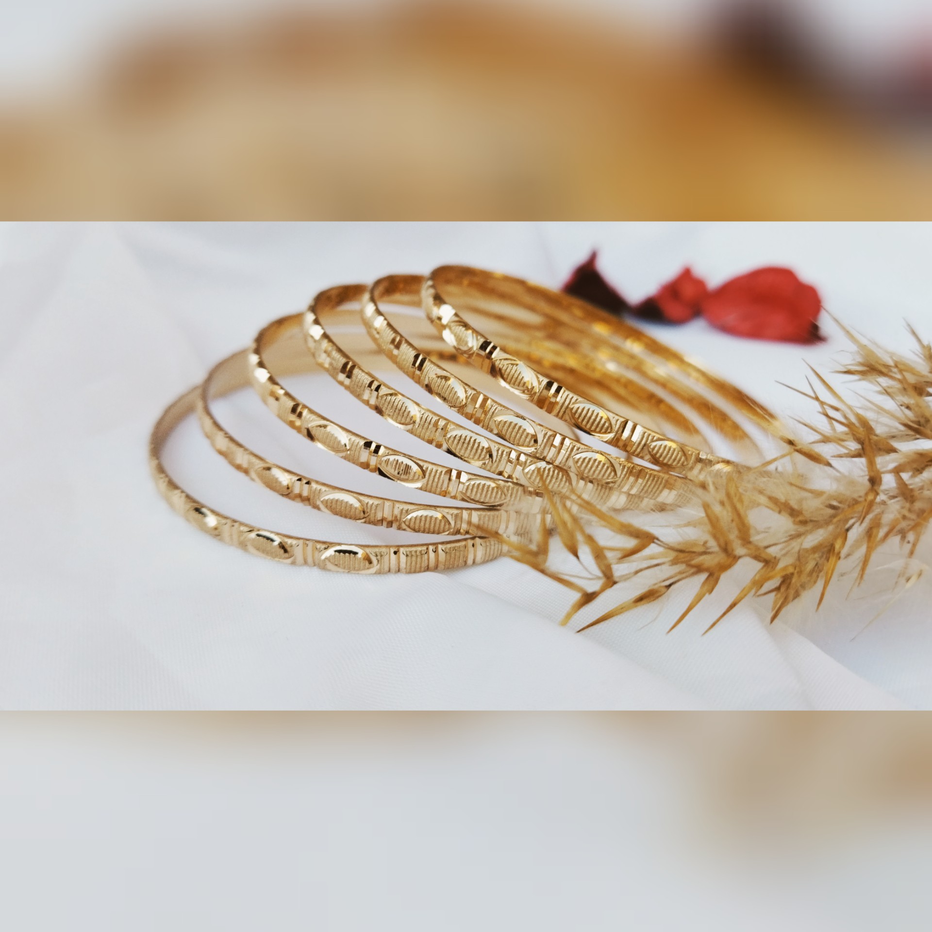 النگو طلاروس هندی رنگ ثابت(قیمت پک 6 تایی)