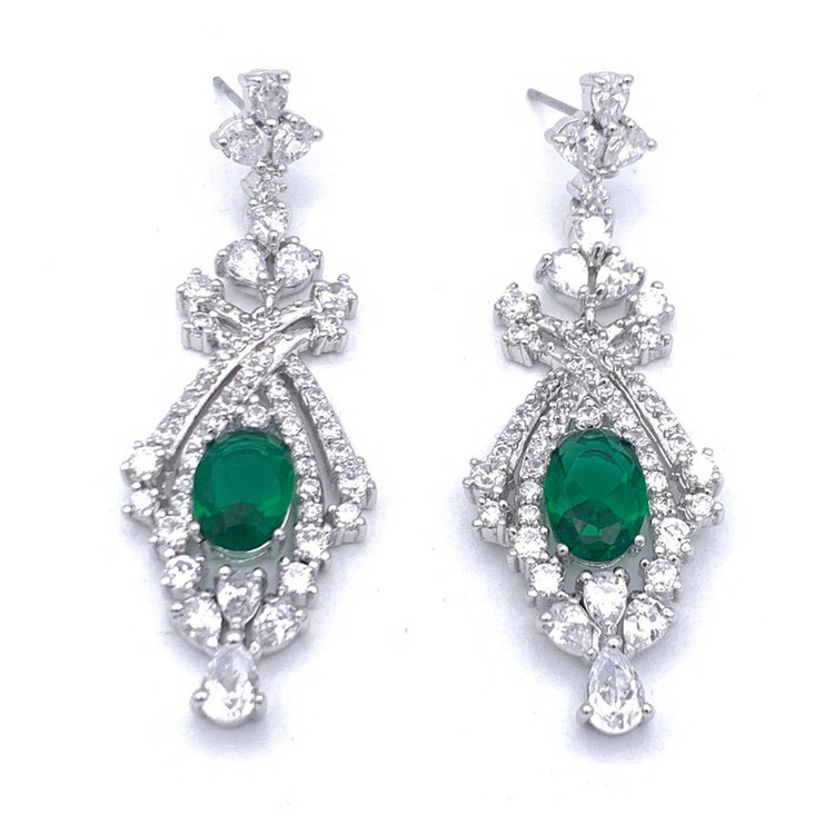 گوشواره آویز زنانه کلیو مدل جواهری KYG019